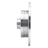 E-Line Drilled & Slotted Silver Brake Rotor, 1981-1985 Ford/Lincoln/Mercury/Mazda, Position: Rear Right - image 2