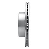 E-Line Drilled & Slotted Silver Brake Rotor, 1986-1991 Ford/Lincoln/Mercury/Mazda, Position: Front Left