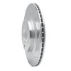 E-Line Drilled & Slotted Silver Brake Rotor, 1993-1995 Ford/Lincoln/Mercury/Mazda, Position: Rear Right - image 4