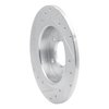 E-Line Drilled & Slotted Silver Brake Rotor, 2004-2013 Ford/Lincoln/Mercury/Mazda, Position: Rear Right - image 3