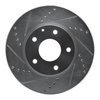 E-Line Drilled & Slotted Silver Brake Rotor, Fits Select Ford/Lincoln/Mercury/Mazda, Position: Front Left - image 2