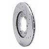 E-Line Drilled & Slotted Silver Brake Rotor, 1986-1993 Ford/Lincoln/Mercury/Mazda, Position: Front Left - image 2