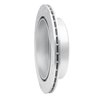 E-Line Drilled & Slotted Silver Brake Rotor, 1992-2006 Ford/Lincoln/Mercury/Mazda, Position: Rear Right - image 2