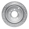 E-Line Drilled & Slotted Silver Brake Rotor, 1992-2006 Ford/Lincoln/Mercury/Mazda, Position: Rear Right - image 3