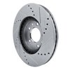 E-Line Drilled & Slotted Silver Brake Rotor, 2007-2012 Ford/Lincoln/Mercury/Mazda, Position: Front Left - image 3