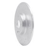 E-Line Drilled & Slotted Silver Brake Rotor, Fits Select Fits Multiple Makes/Models, Position: Rear Left - image 4