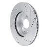 E-Line Drilled & Slotted Silver Brake Rotor, Fits Select Ford/Lincoln/Mercury/Mazda, Position: Front Left - image 4