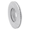 E-Line Drilled & Slotted Silver Brake Rotor, 2016-2020 Fits Multiple Makes/Models, Position: Front Left - image 3