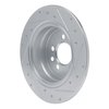 E-Line Drilled & Slotted Silver Brake Rotor, 2000-2006 Rover, Position: Rear Left - image 4