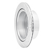 E-Line Drilled & Slotted Silver Brake Rotor, 2015-2017 Mitsubishi, Position: Rear Left - image 1