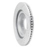 E-Line Drilled & Slotted Silver Brake Rotor, 2008-2017 Mitsubishi, Position: Front Right - image 4
