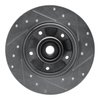 E-Line Drilled & Slotted Silver Brake Rotor, 2002-2011 Fits Multiple Makes/Models, Position: Front Left - image 3