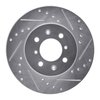 E-Line Drilled & Slotted Silver Brake Rotor, 2002-2011 Fits Multiple Makes/Models, Position: Front Right - image 2