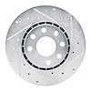E-Line Drilled & Slotted Silver Brake Rotor, 1998-1999 GM, Position: Front Right - image 1