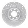 E-Line Drilled & Slotted Silver Brake Rotor, 2006-2010 Mopar, Position: Front Left - image 2