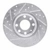 E-Line Drilled & Slotted Silver Brake Rotor, 2006-2010 Mopar, Position: Front Right - image 3
