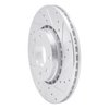 E-Line Drilled & Slotted Silver Brake Rotor, 2006-2010 Mopar, Position: Front Right - image 4
