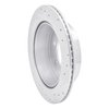 E-Line Drilled & Slotted Silver Brake Rotor, 2008-2014 Mitsubishi, Position: Rear Left - image 4