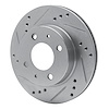 E-Line Drilled & Slotted Silver Brake Rotor, 1998-2012 Mopar, Position: Front Left - image 1