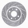 E-Line Drilled & Slotted Silver Brake Rotor, 1997-2002 Peugeot, Position: Rear Left - image 2