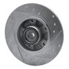 E-Line Drilled & Slotted Silver Brake Rotor, 2011-2015 Renault, Position: Rear Left - image 3