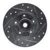 E-Line Drilled & Slotted Silver Brake Rotor, 2011-2015 Renault, Position: Rear Left - image 4