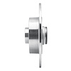 E-Line Drilled & Slotted Silver Brake Rotor, 2011-2015 Renault, Position: Rear Right - image 1