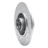 E-Line Drilled & Slotted Silver Brake Rotor, 2011-2015 Renault, Position: Rear Right - image 2