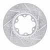 E-Line Drilled & Slotted Silver Brake Rotor, 2003-2006 Renault, Position: Front Left - image 2