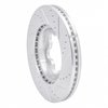 E-Line Drilled & Slotted Silver Brake Rotor, 2003-2006 Renault, Position: Front Left - image 4
