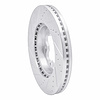 E-Line Drilled & Slotted Silver Brake Rotor, 2003-2006 Renault, Position: Front Right