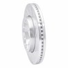 E-Line Drilled & Slotted Silver Brake Rotor, 2003-2006 Renault, Position: Front Right - image 4