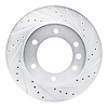 E-Line Drilled & Slotted Silver Brake Rotor, 2016-2017 GM, Position: Front Right - image 1
