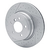 E-Line Dimpled & Slotted Brake Rotor, 2013-2013 BMW, Position: Rear - image 1