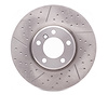 E-Line Dimpled & Slotted Brake Rotor, 2012-2021 BMW, Position: Front - image 1