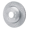 E-Line Dimpled & Slotted Brake Rotor, 2006-2013 BMW, Position: Rear - image 1