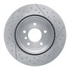 E-Line Dimpled & Slotted Brake Rotor, 2006-2013 BMW, Position: Rear - image 2