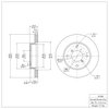 E-Line Blank Brake Rotor, 1989-1994 Suzuki, Position: Front - image 2