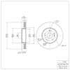 E-Line Blank Brake Rotor, 2010-2013 Suzuki, Position: Front - image 1