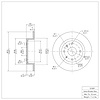 E-Line Blank Brake Rotor, 2004-2010 Fits Multiple Makes/Models, Position: Rear - image 1