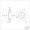 E-Line Blank Brake Rotor, 2004-2010 Fits Multiple Makes/Models, Position: Front - image 1