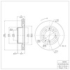 E-Line Blank Brake Rotor, 1986-1991 Audi/Porsche/Volkswagen, Position: Right Front - image 1