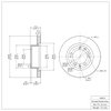E-Line Blank Brake Rotor, 1987-1995 Audi/Porsche/Volkswagen, Position: Front - image 3