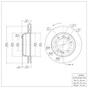 E-Line Blank Brake Rotor, 1991-1997 Audi/Porsche/Volkswagen, Position: Rear Left - image 1