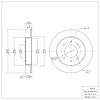 E-Line Blank Brake Rotor, 1997-2006 Kia/Hyundai/Genesis, Position: Rear - image 1
