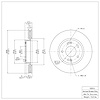 E-Line Blank Brake Rotor, 2003-2013 Kia/Hyundai/Genesis, Position: Front - image 1