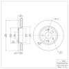 E-Line Blank Brake Rotor, 2005-2019 Kia/Hyundai/Genesis, Position: Front - image 1