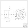 E-Line Blank Brake Rotor, 2001-2016 Kia/Hyundai/Genesis, Position: Rear - image 3