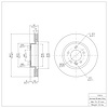 E-Line Blank Brake Rotor, 2005-2007 Land Rover, Position: Front - image 1