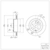 E-Line Blank Brake Rotor, 2008-2012 Land Rover, Position: Rear - image 1